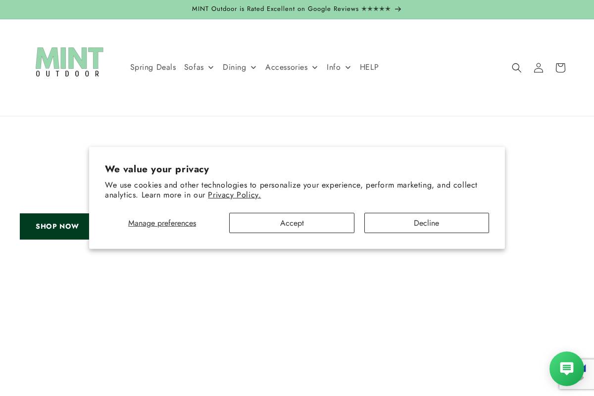 Mint Outdoor homepage screenshot