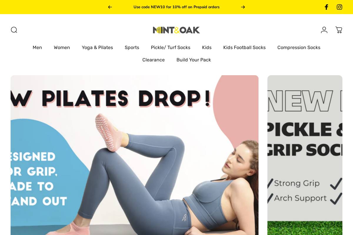 mintandoak.in homepage screenshot