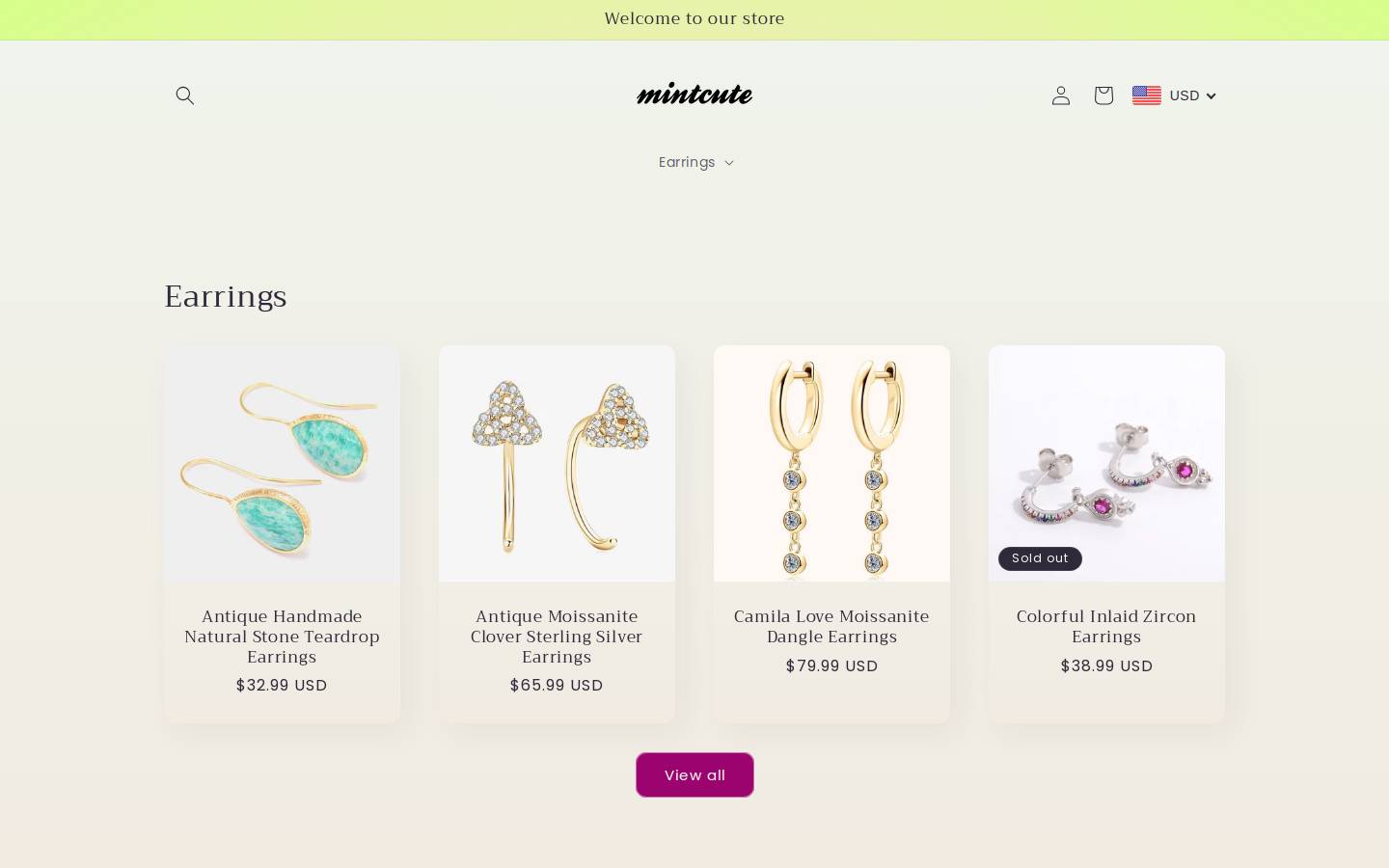 mintcute.com homepage screenshot