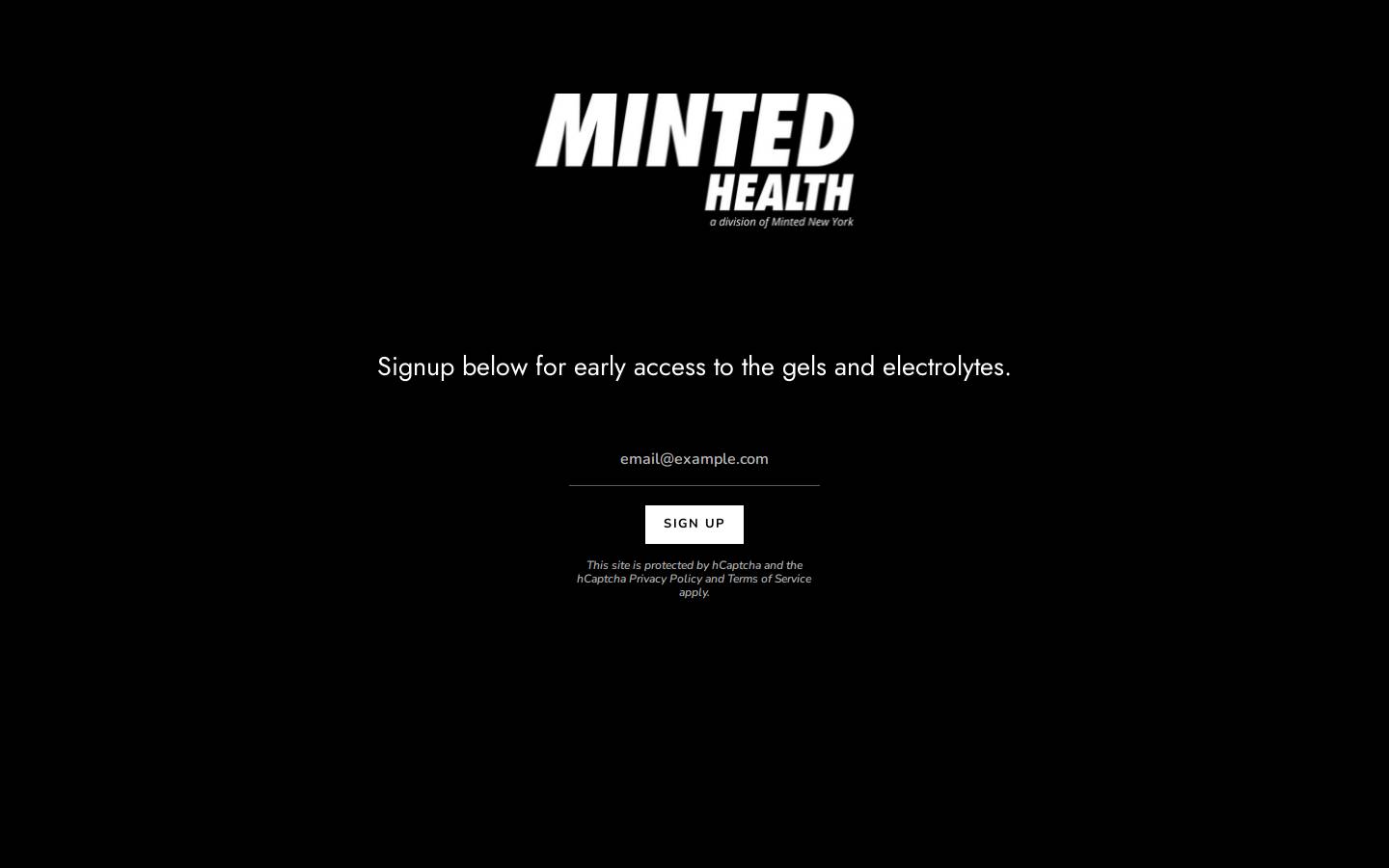Minted homepage screenshot