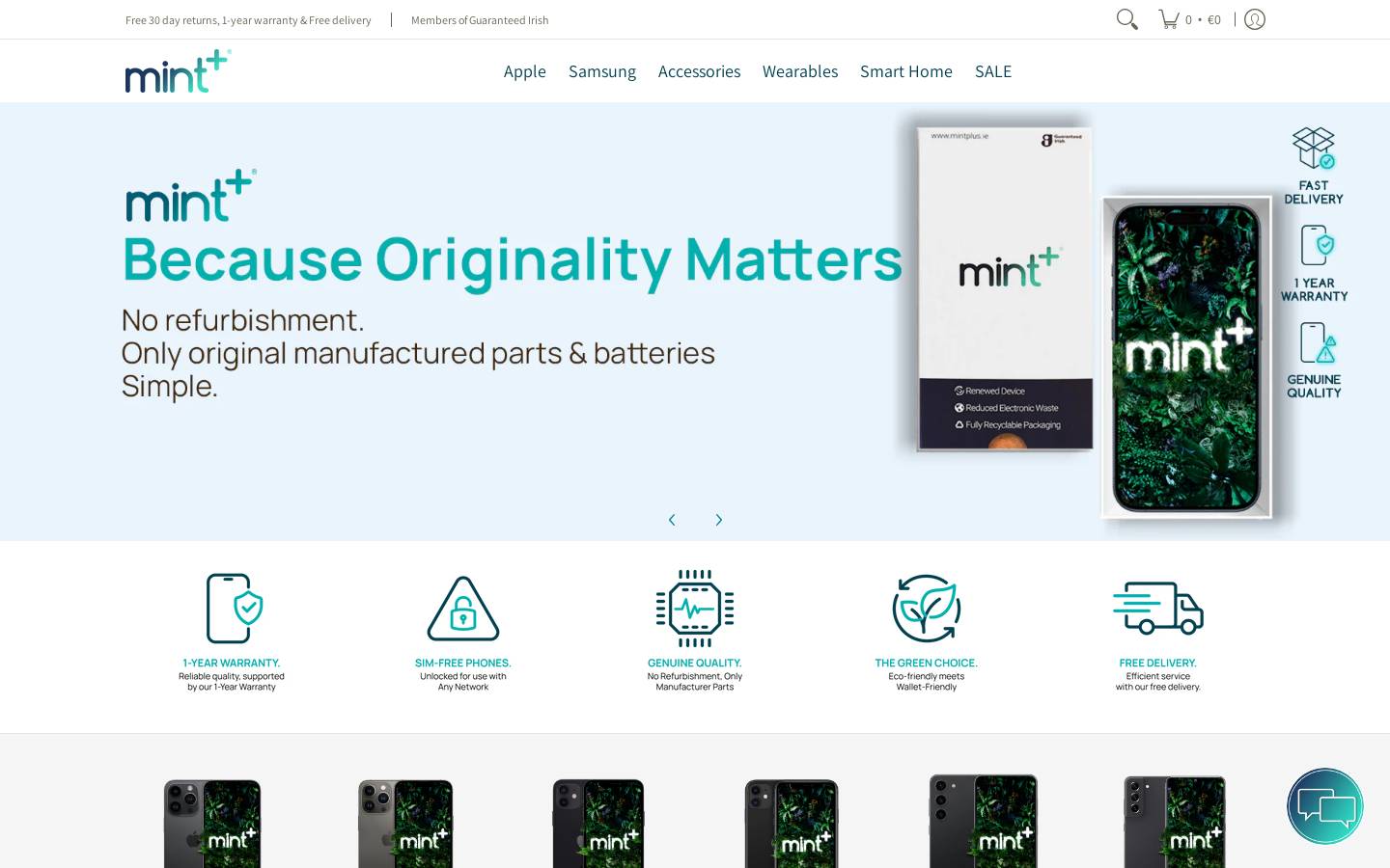 mintplus.fi homepage screenshot