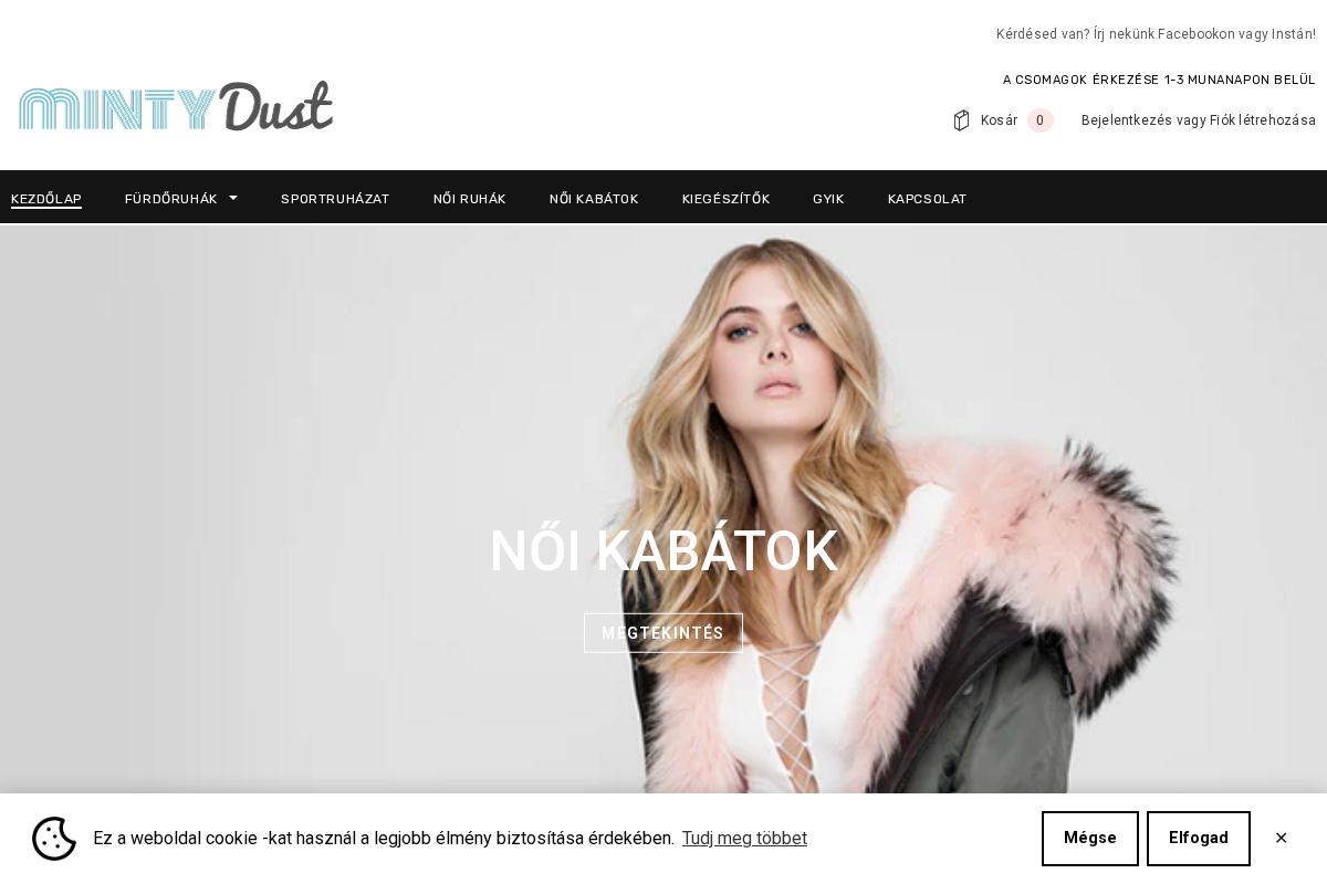 MintyDust homepage screenshot