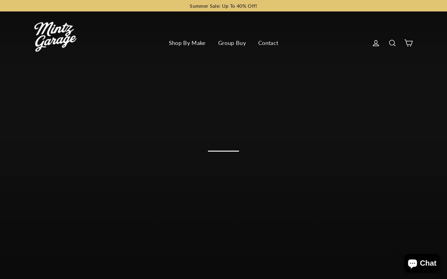 mintzgarage.com homepage screenshot