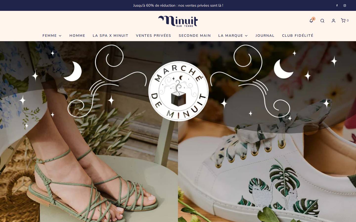 Minuit sur Terre homepage screenshot
