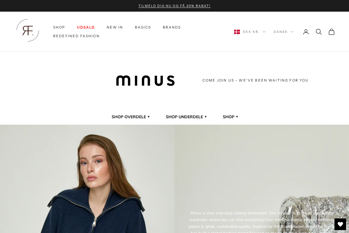 Redefined Fashion homepage screenshot