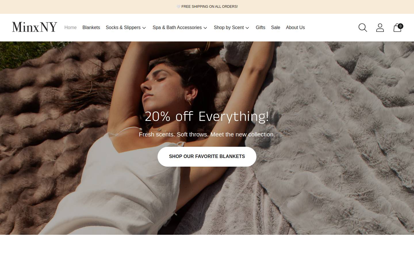 minxny.com homepage screenshot