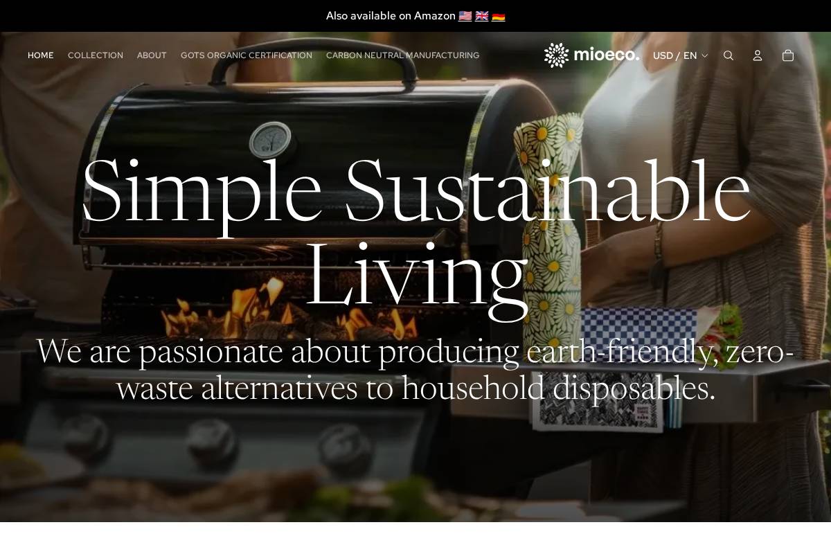 mioeco.com homepage screenshot