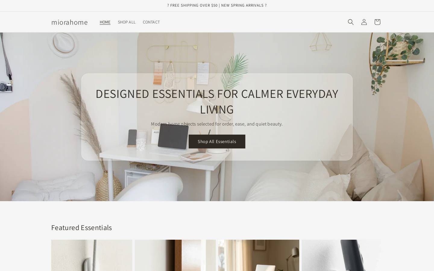 miorahome.com homepage screenshot