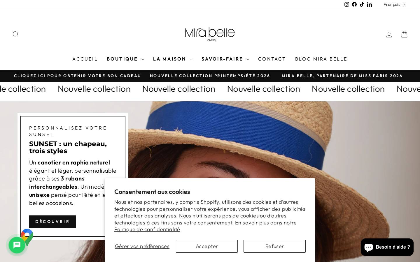 mira-belle.fr homepage screenshot
