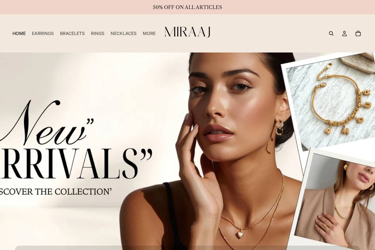 miraaj.online homepage screenshot