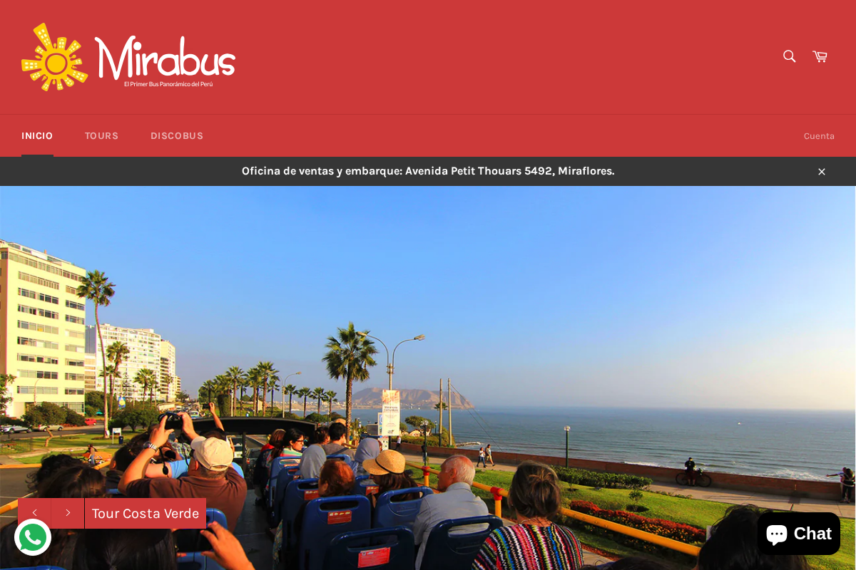 MIRABUS homepage screenshot