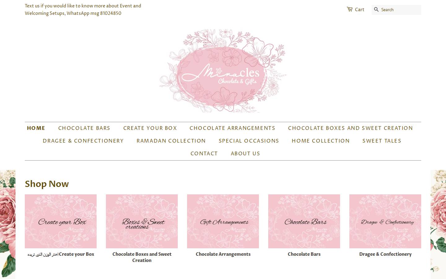 miracles-concept.com homepage screenshot