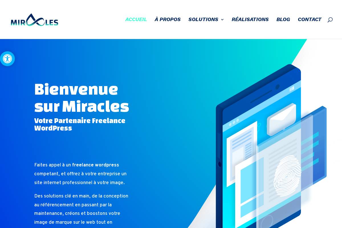 miracles.solutions homepage screenshot