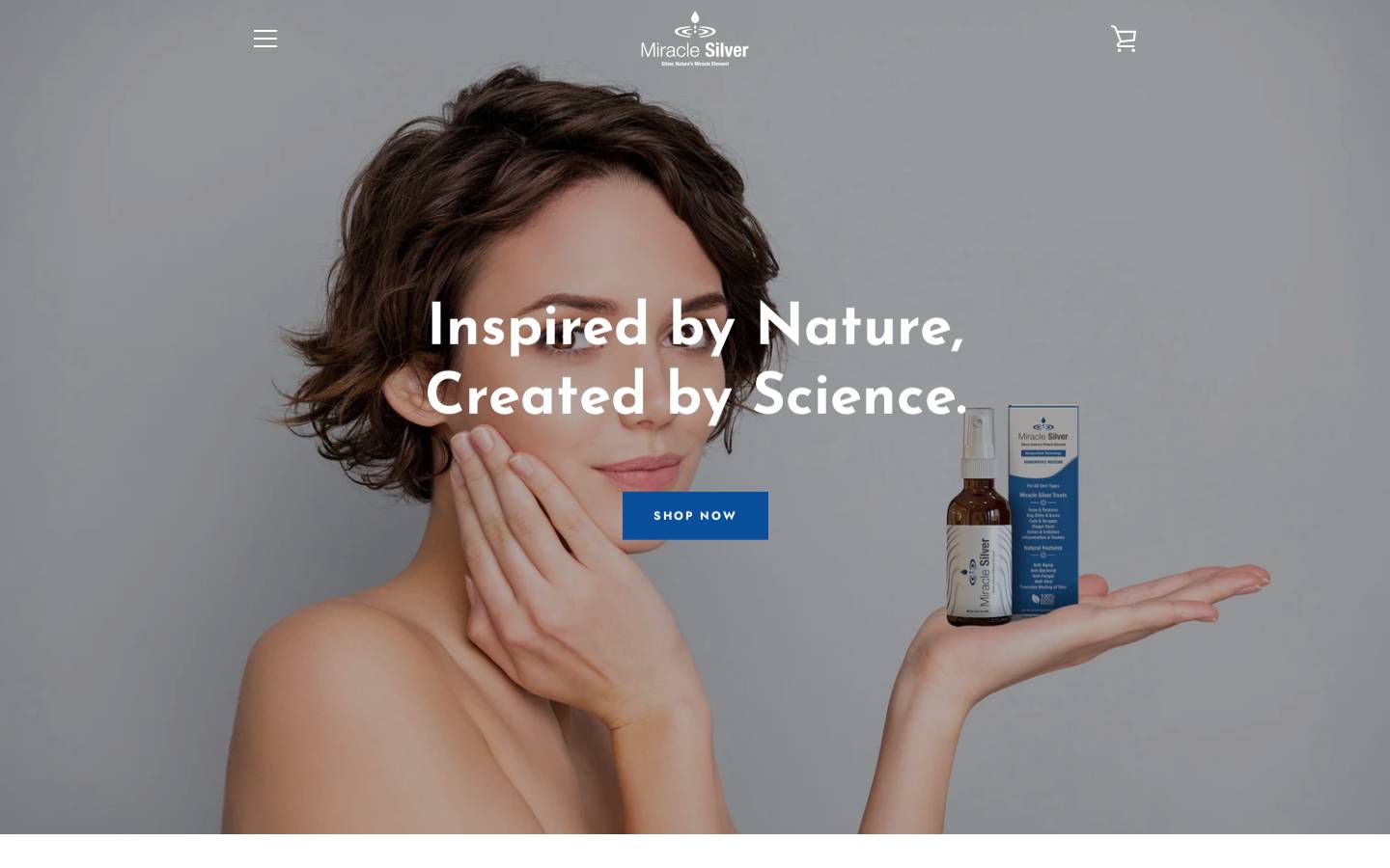 miraclesilver.us homepage screenshot
