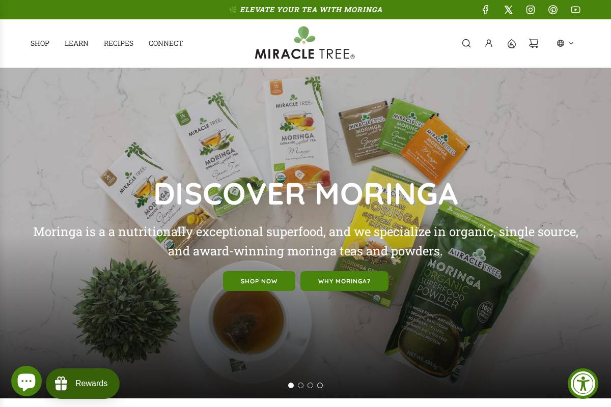 miracletree.org homepage screenshot