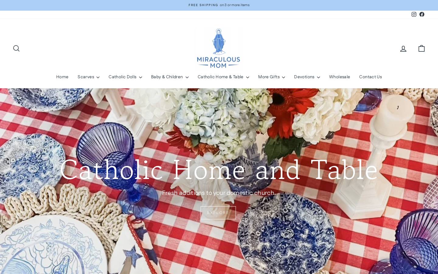 miraculousmom.co homepage screenshot