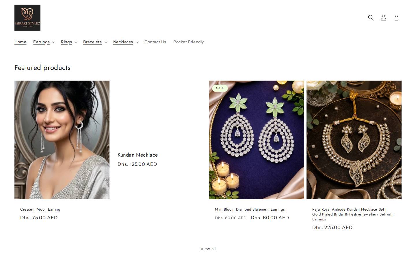 mirakistylez.com homepage screenshot