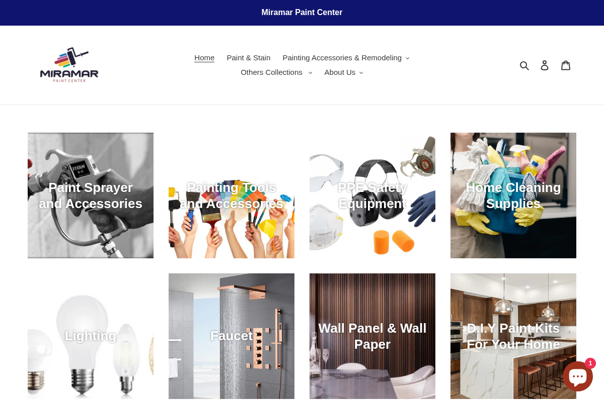 MIRAMAR PAINT CENTER homepage screenshot
