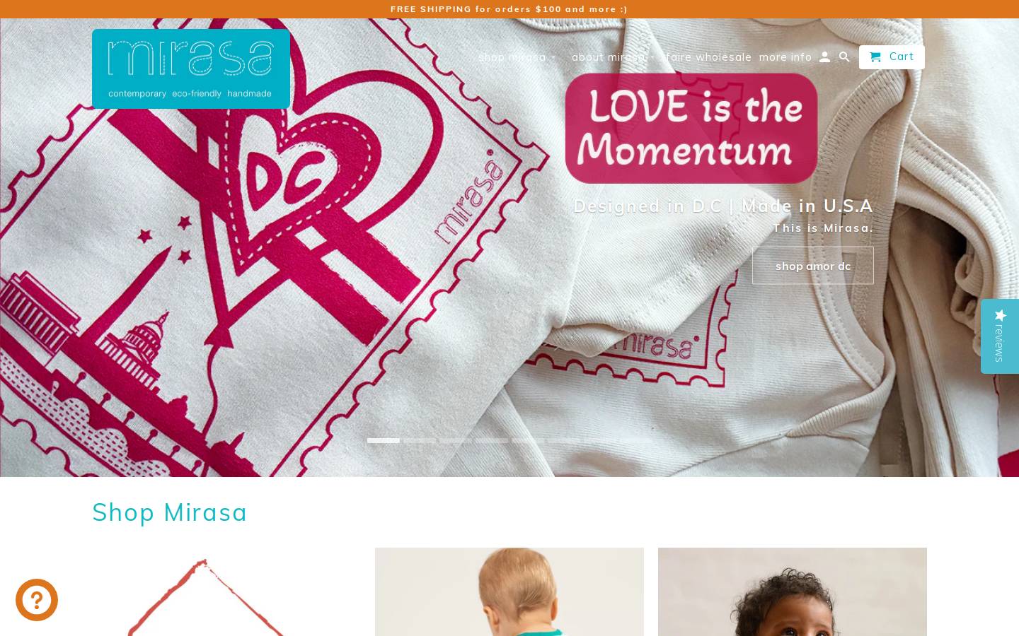 mirasadesign.com homepage screenshot