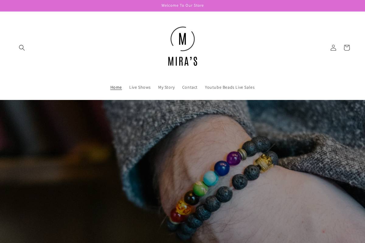 mirascraftings.com homepage screenshot