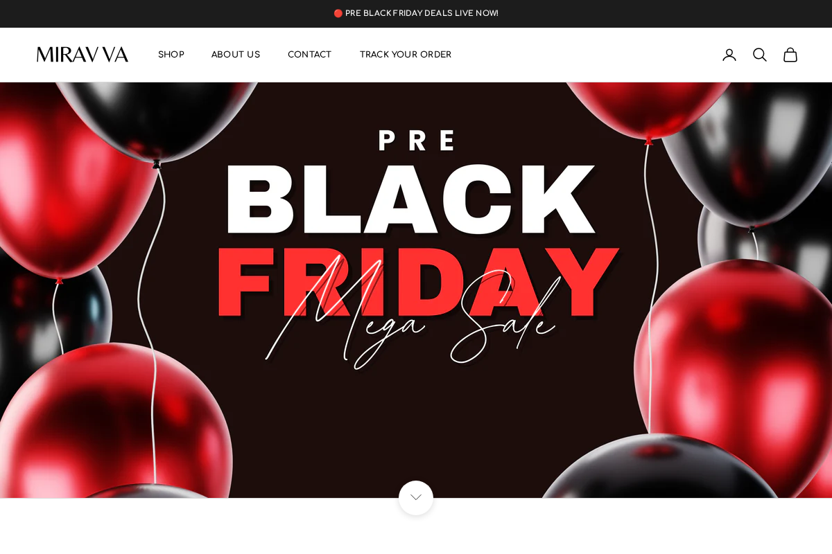 Miravva homepage screenshot