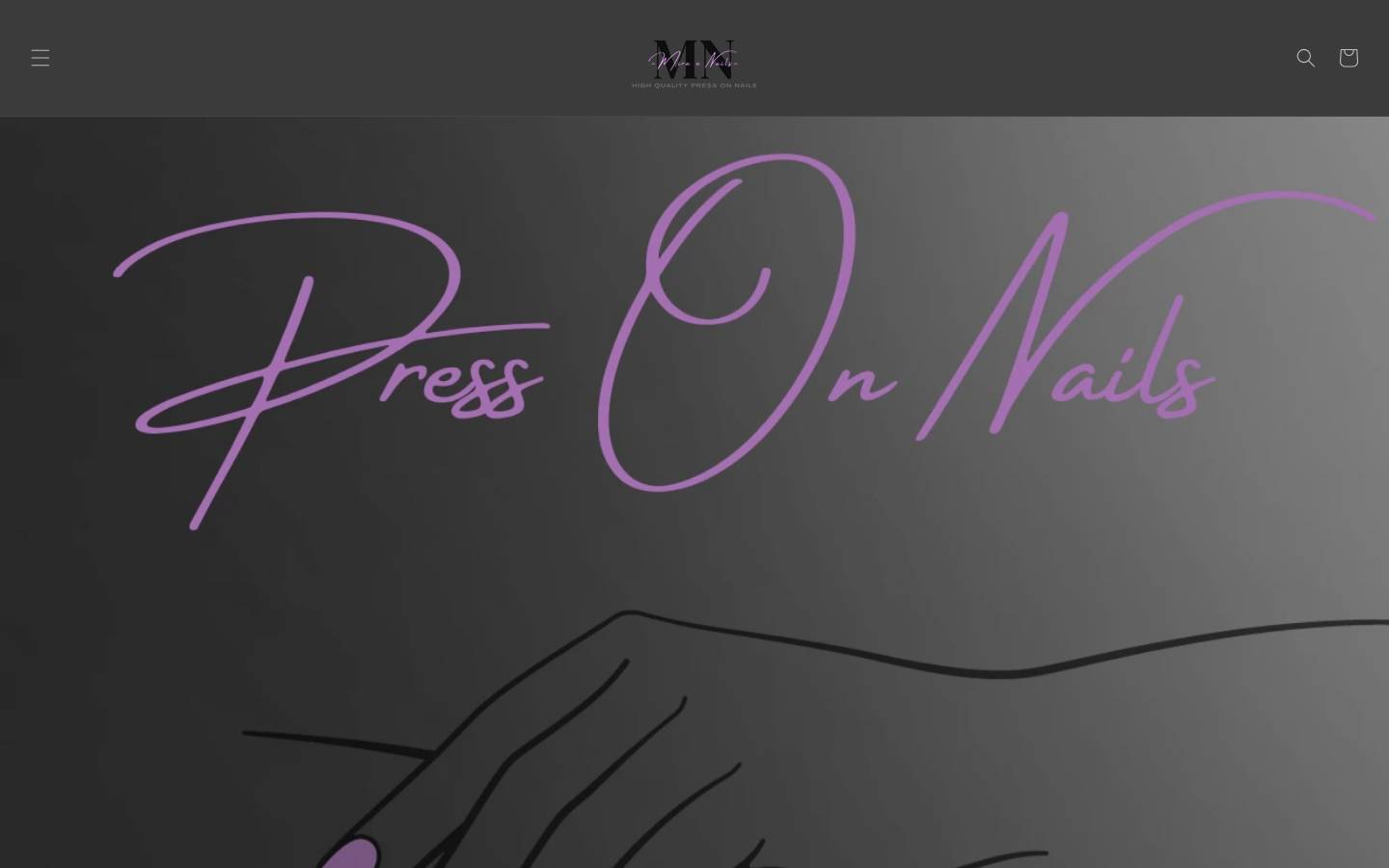 miraxnails.com homepage screenshot