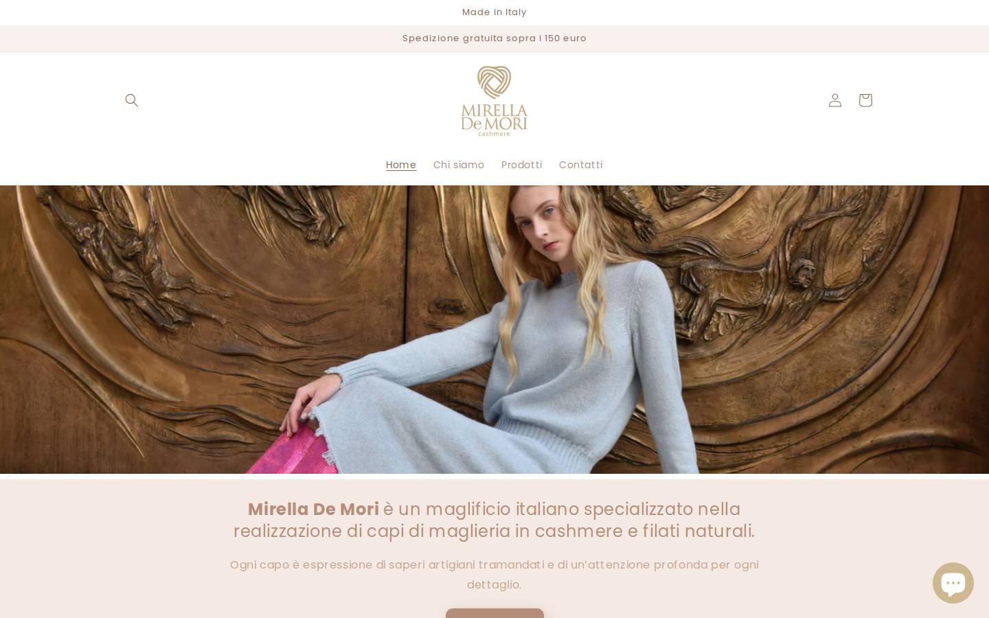 mirellademori.com homepage screenshot