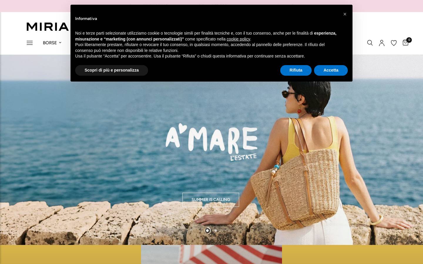 MIRIADE homepage screenshot