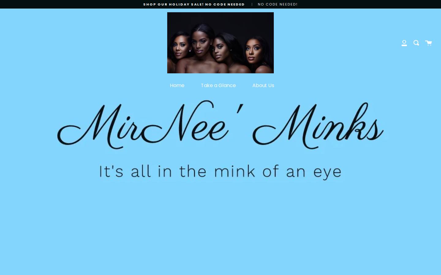 mirneeminks.com homepage screenshot