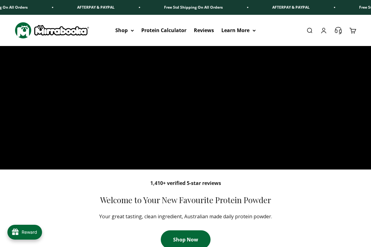 Mirrabooka Protein homepage screenshot