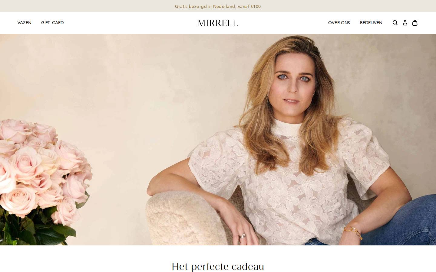 mirrell.com homepage screenshot