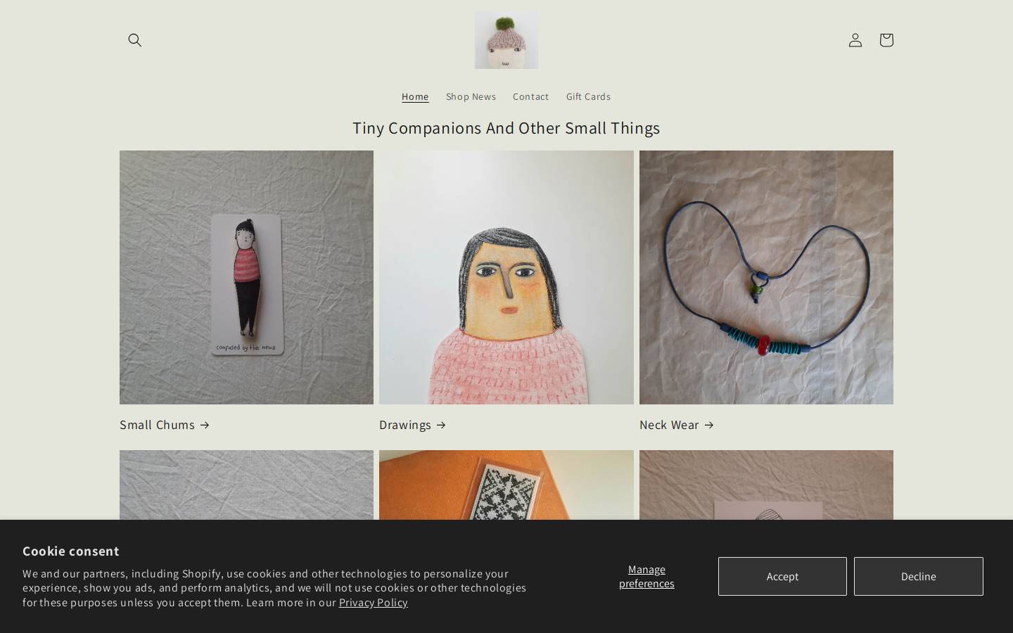 Mirtlemakes homepage screenshot