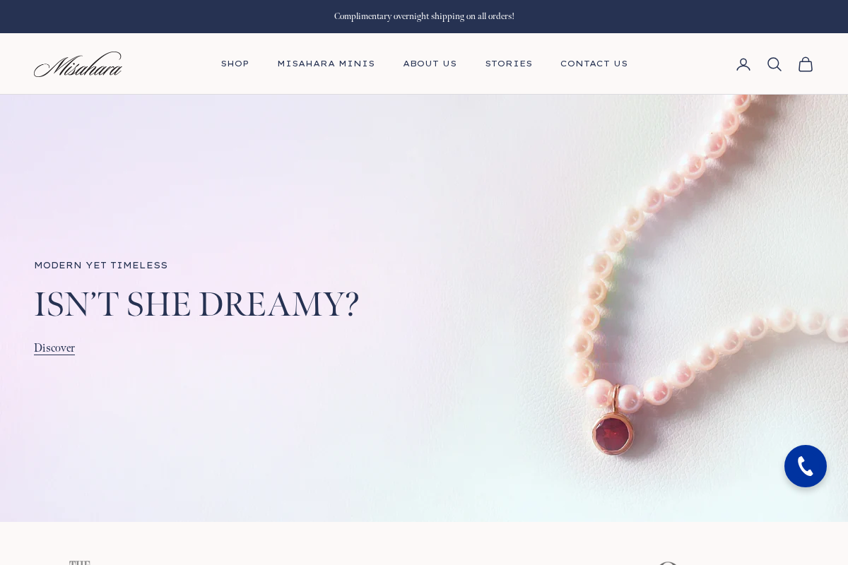 Misahara homepage screenshot