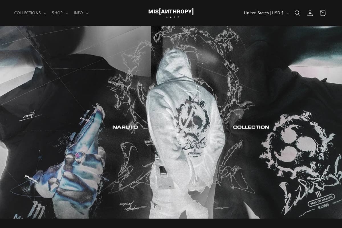 misanthropylabz.com homepage screenshot