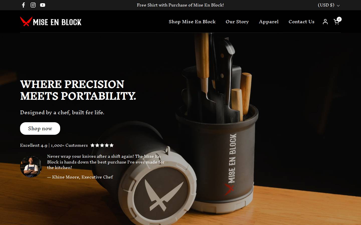 miseenblock.com homepage screenshot