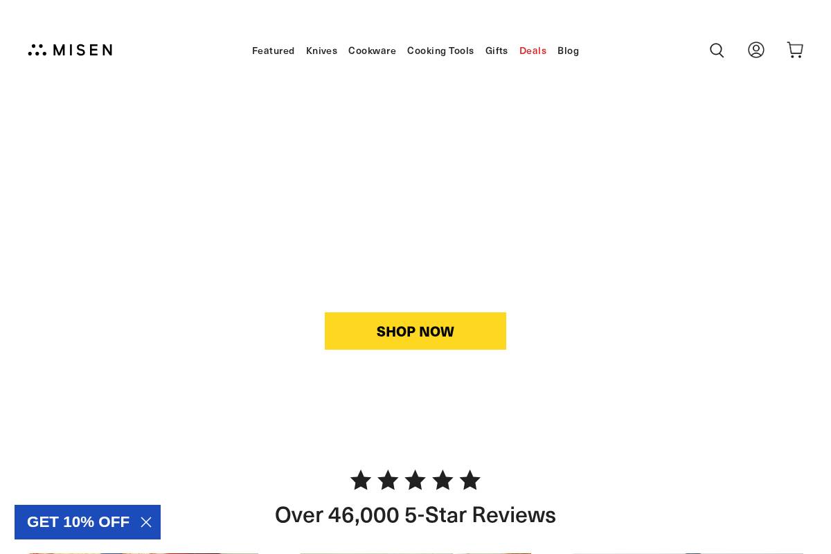 Misen homepage screenshot