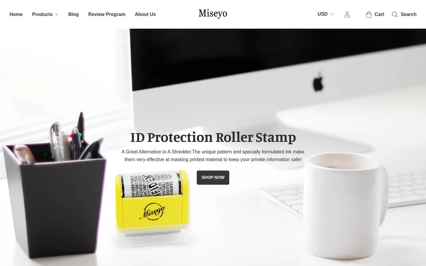 miseyo.com homepage screenshot
