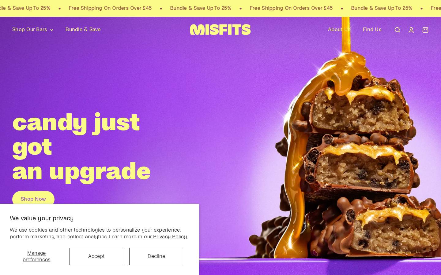 Misfits Health homepage screenshot