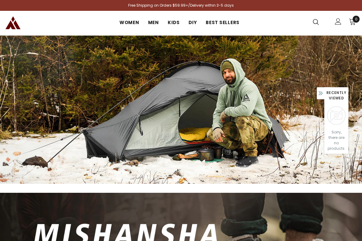 Mishansha homepage screenshot