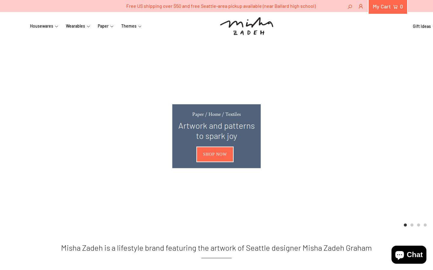 mishazadeh.com homepage screenshot