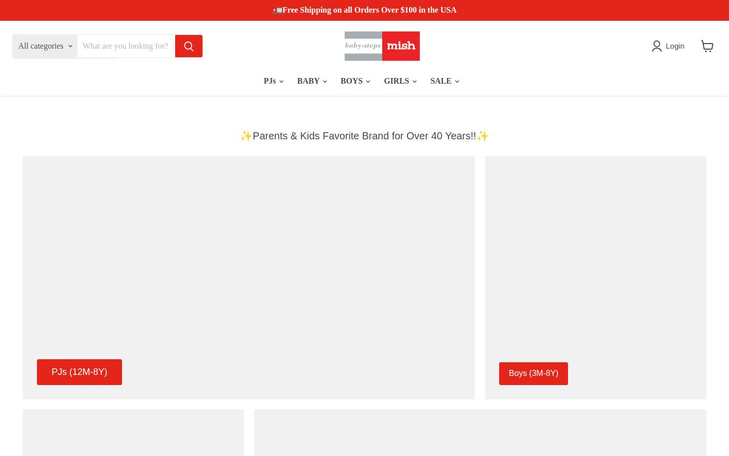 mishmish-usa.com homepage screenshot
