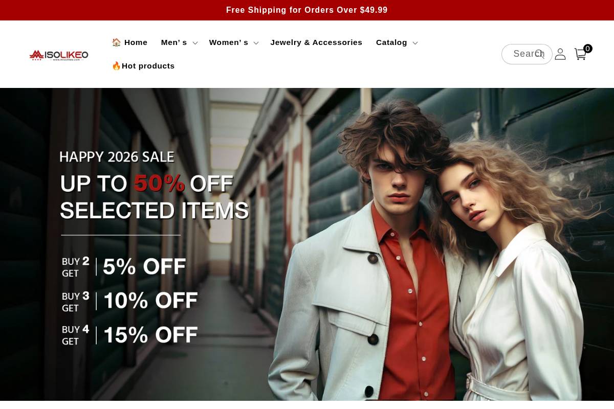 Misolikeo homepage screenshot