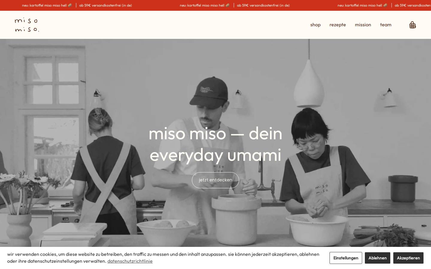 misomiso.eu homepage screenshot