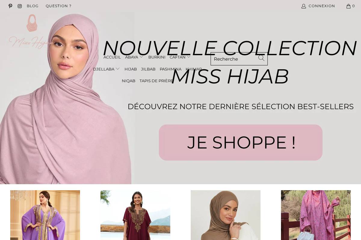 miss-hijab.fr homepage screenshot