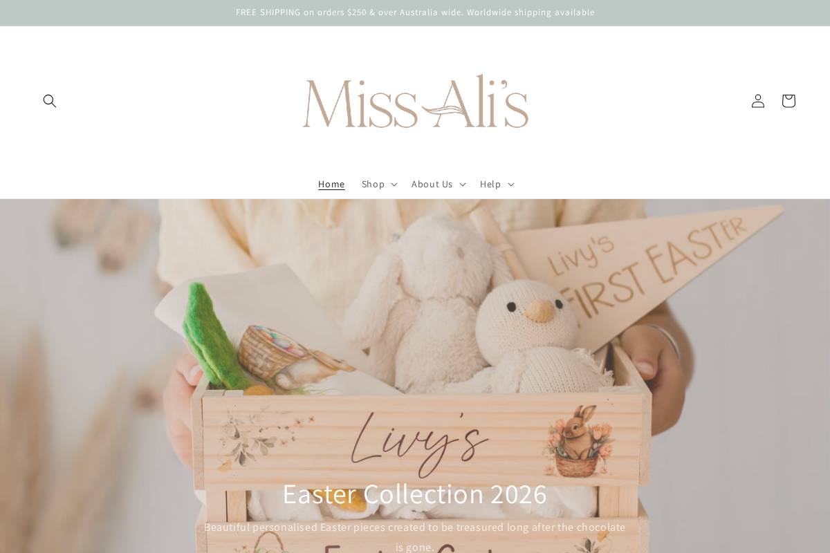 missalis.com.au homepage screenshot