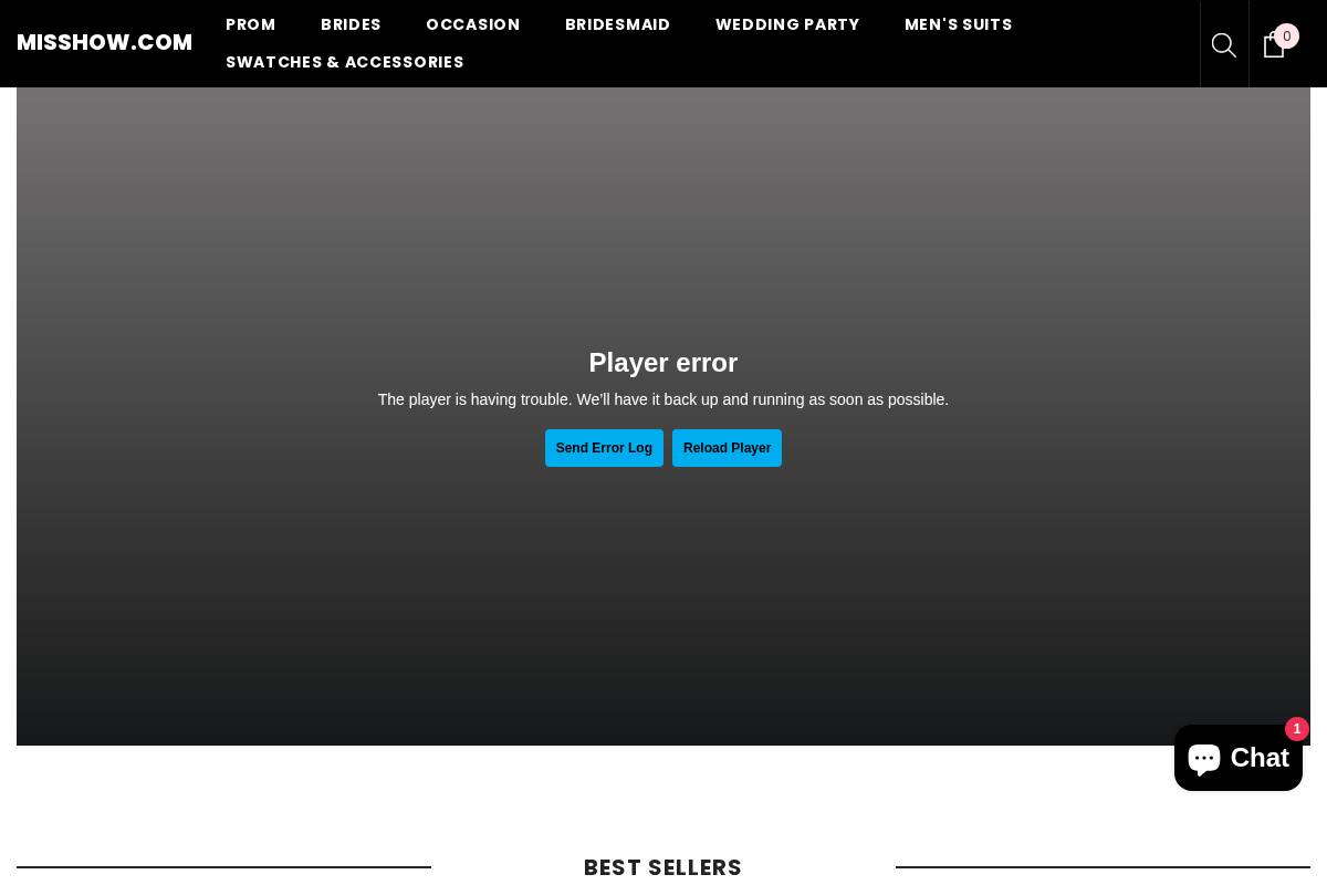 Misshow homepage screenshot