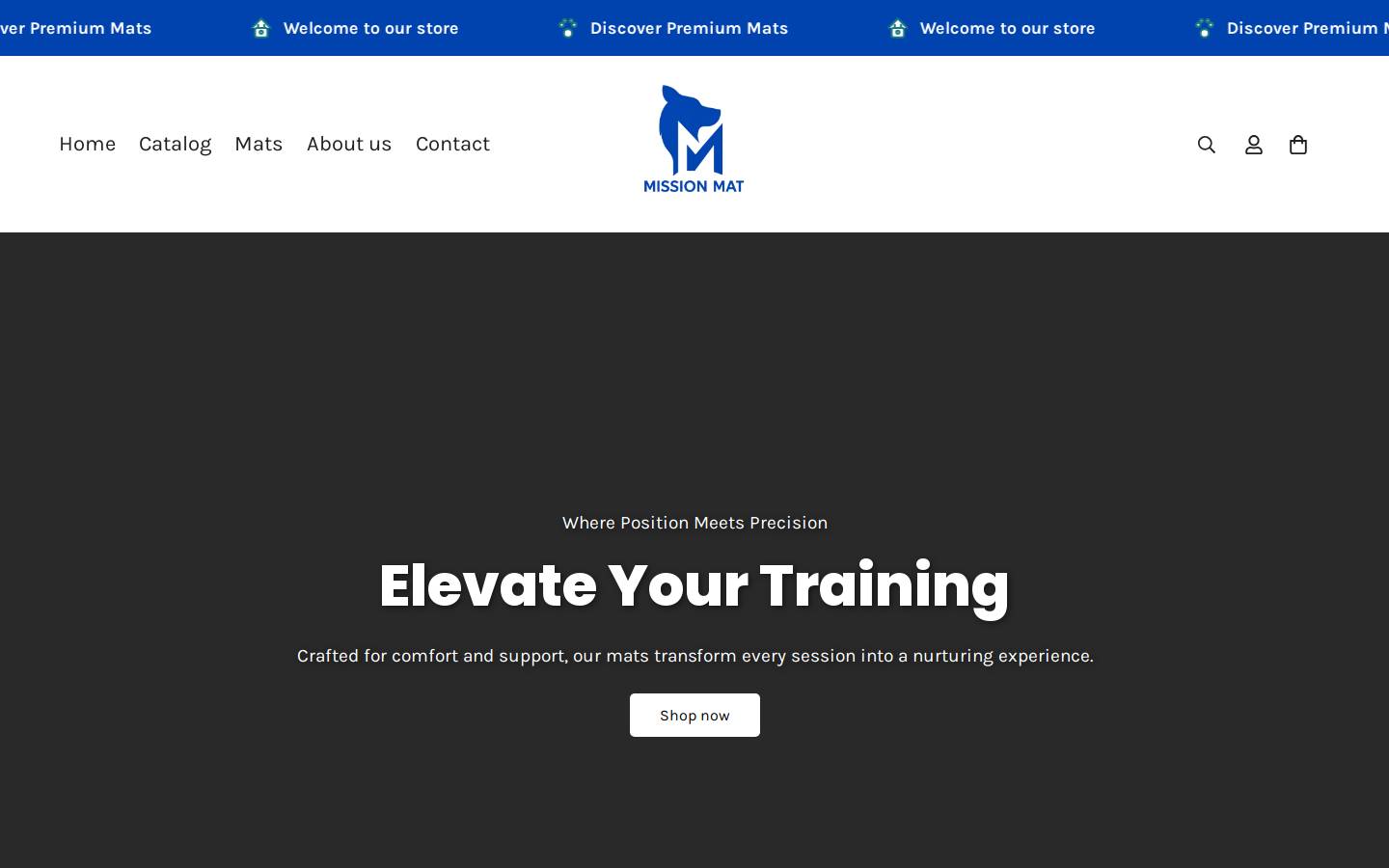 mission-mat.com homepage screenshot