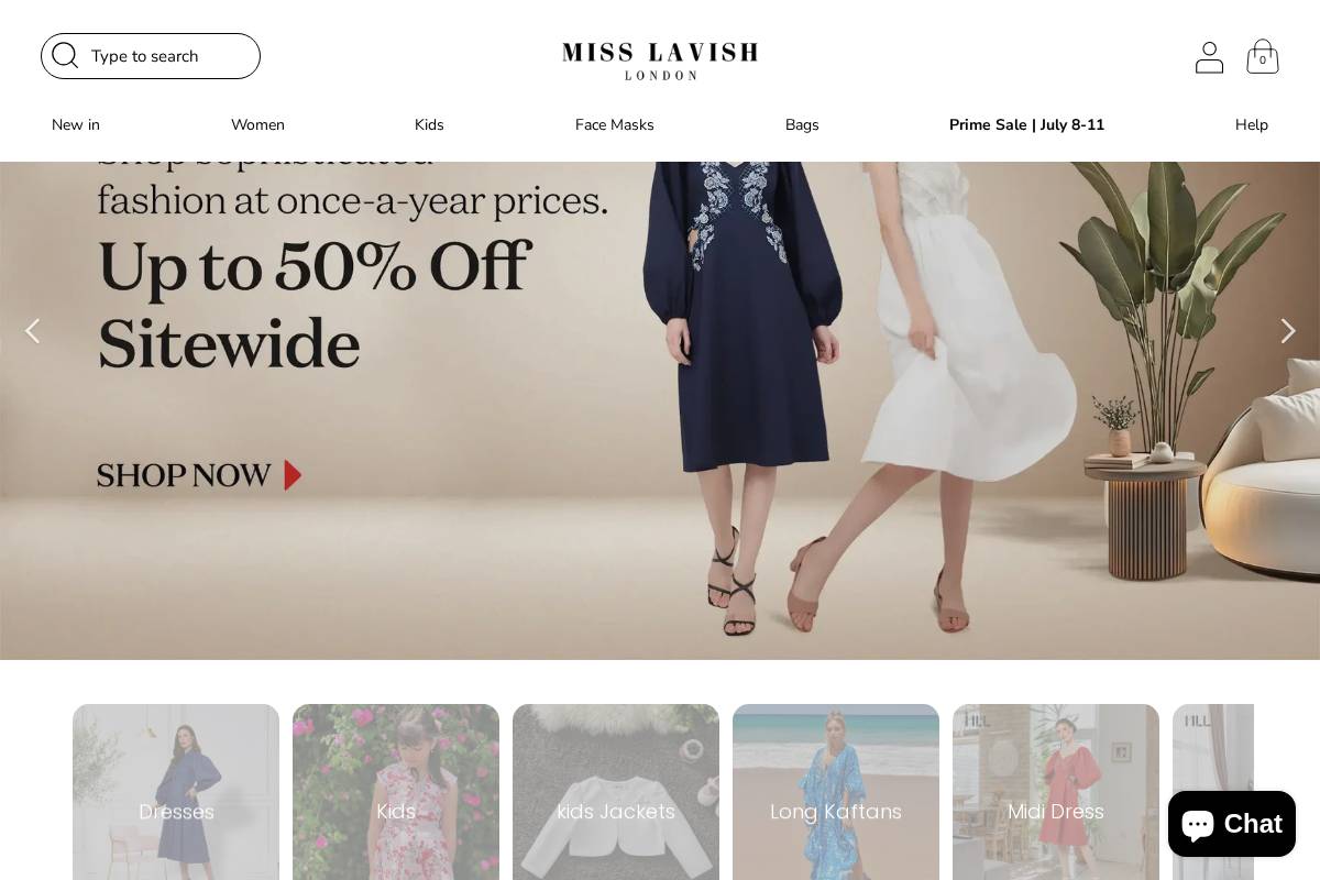 misslavishlondon.com homepage screenshot