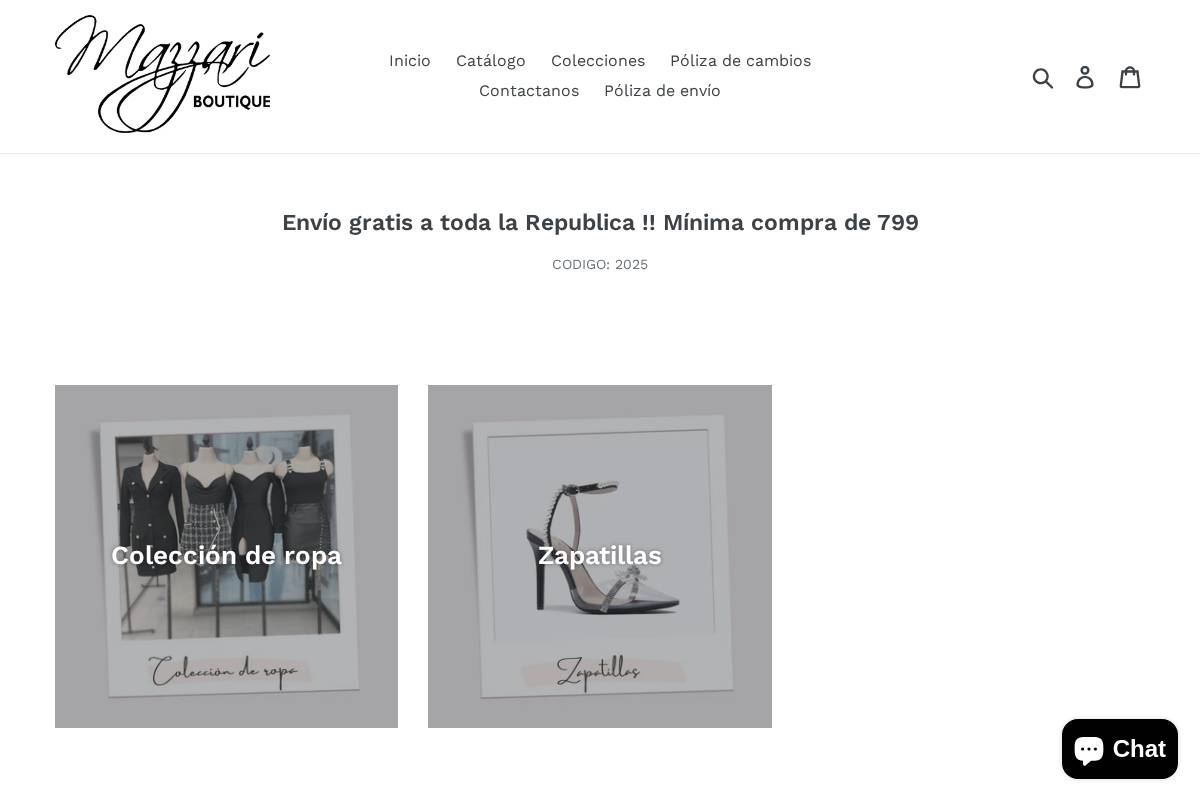 missmazzari.com homepage screenshot