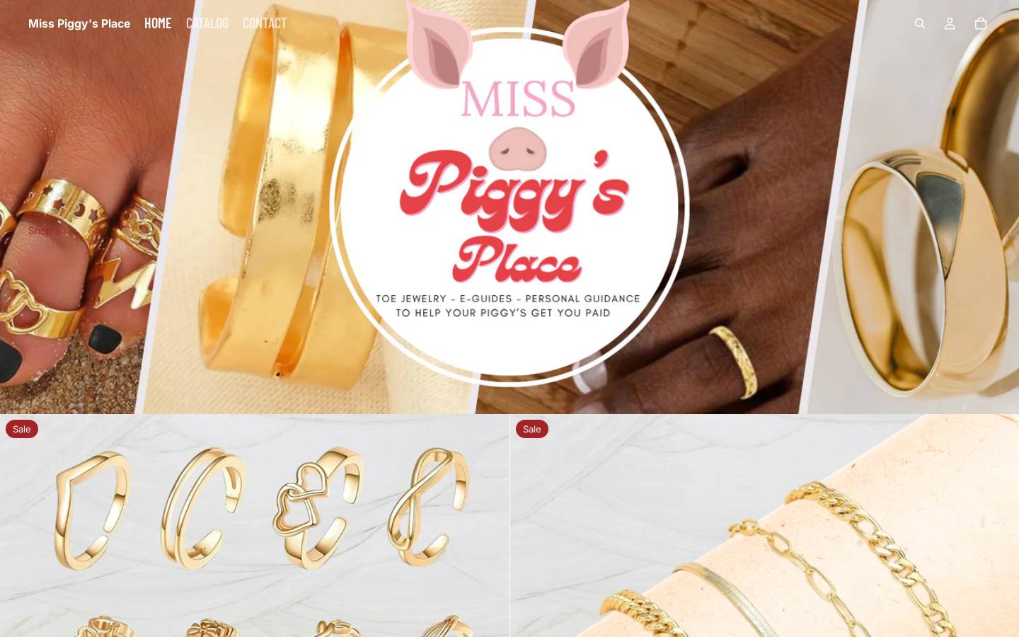 misspiggysplace.com homepage screenshot
